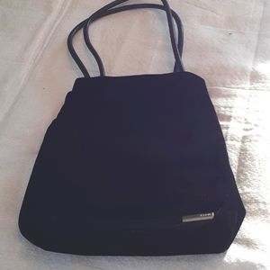 DKNY vintage rich black velvet evening shoulder bag excellent condition